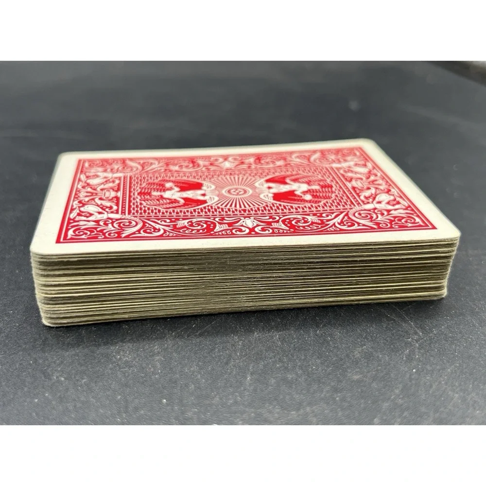 Vtg Hoyle Official  Playing Cards Plastic Coated Jumbo Face Nevada Finish,Nu-Vue